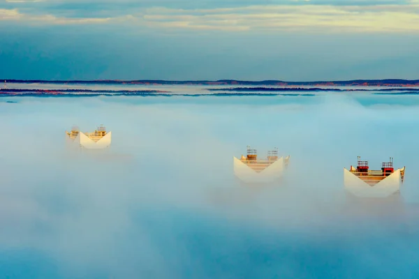 Big City Fog — Stock Photo, Image