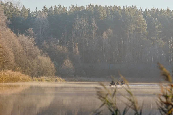 Ochtendnevel Stad — Stockfoto