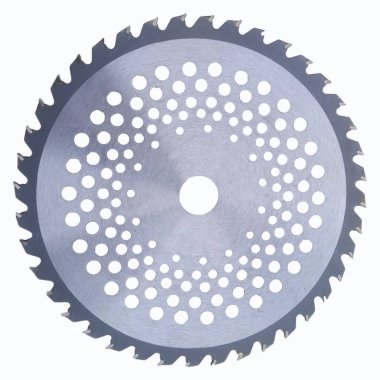 Beyaz arkaplanda disk budayıcı benzini