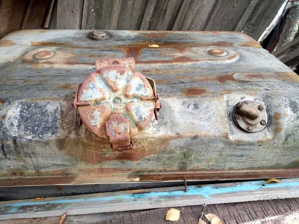 Old Car Rusty Gas Tank — 图库照片