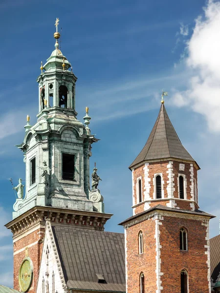 Wawel Katedralen Del Kungliga Wawel Slottet Krakow Polen — Stockfoto