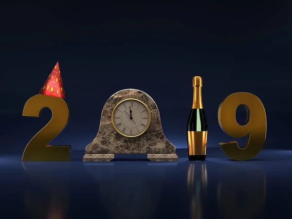 Nuevo año 2019 — Foto de Stock