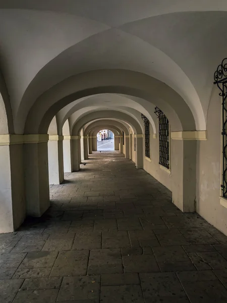 Gothic Arcades Old Town Klodzko Lower Silesia Poland — Stock Photo, Image