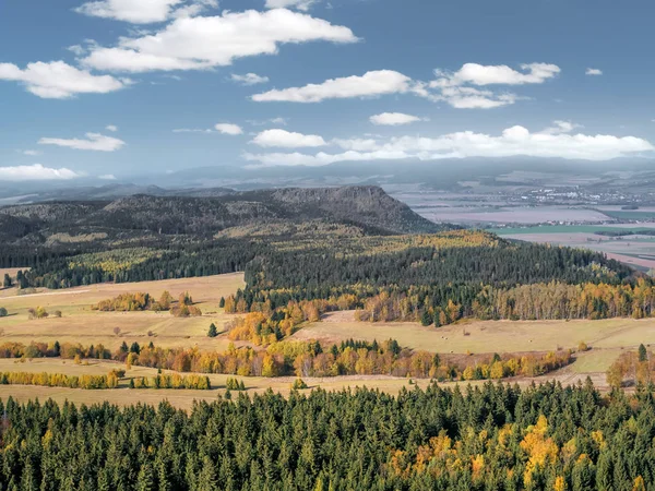 Uitzicht Vanaf Szczeliniec Wielki Naar Het Tsjechische Deel Van Tabel — Stockfoto