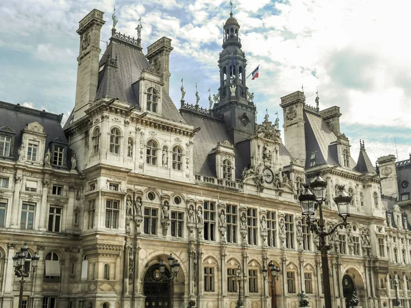Rathaus Oder Hotel Ville Paris Frankreich — Stockfoto