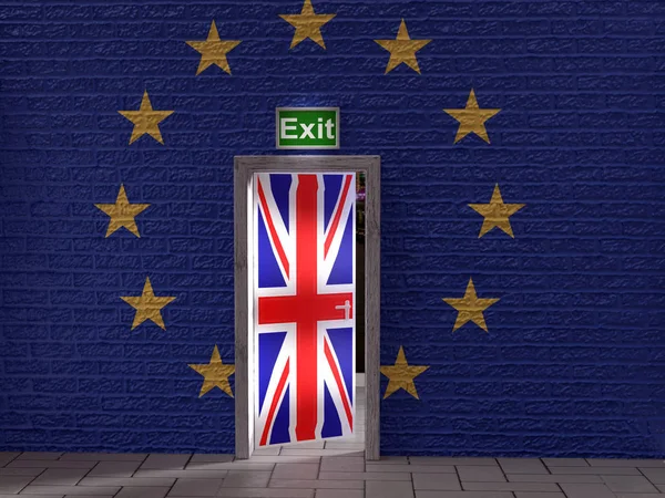 Konzeptionelle Darstellung des Brexit — Stockfoto