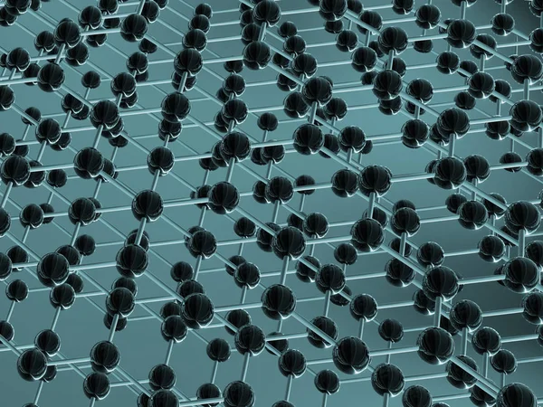 Rendement Structure Moléculaire Graphène Forme Géométrique Hexagonale — Photo