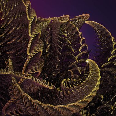 Soyut fraktal tasarım bilgisayar oluşturulan