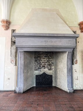 Gothic açık şömine, Malbork Kalesi, Polonya