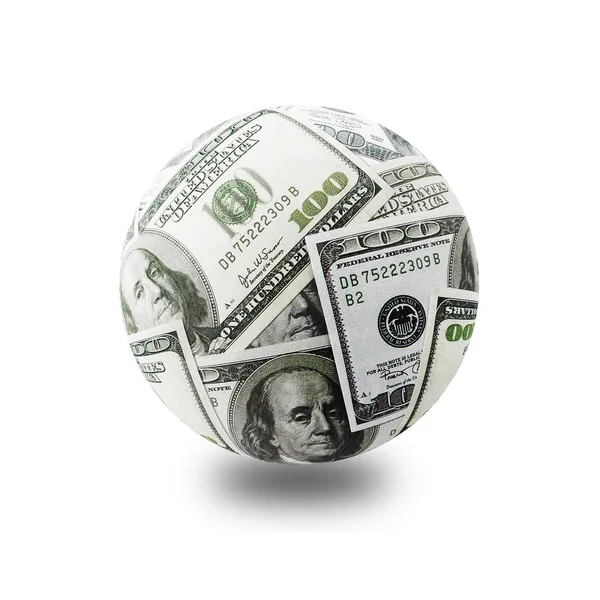 Geld globe — Stockfoto