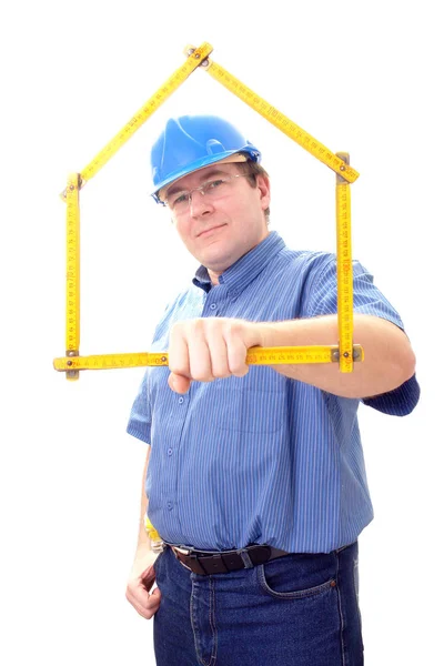 Construction site manager — Stock Photo, Image