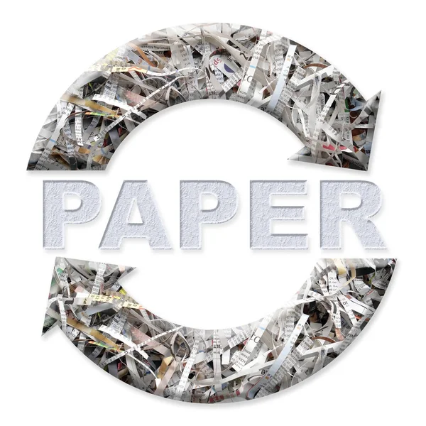 Papierrecycling — Stockfoto