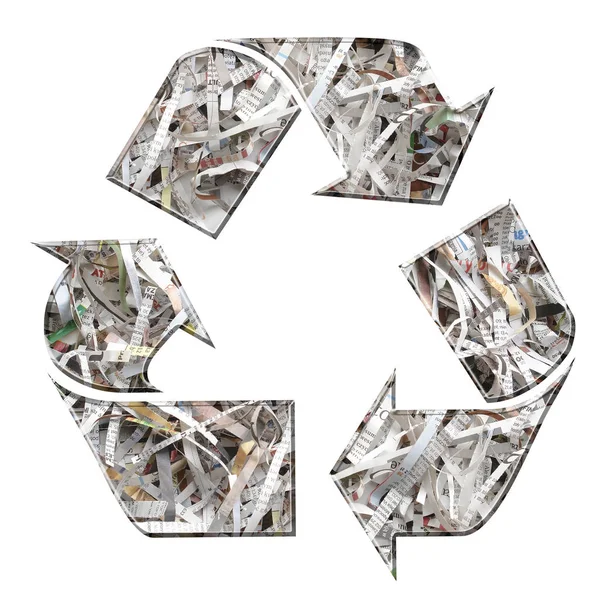Reciclagem de papel — Fotografia de Stock