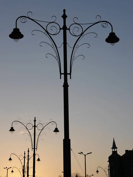 Stylish street lanterns — Stock Photo, Image