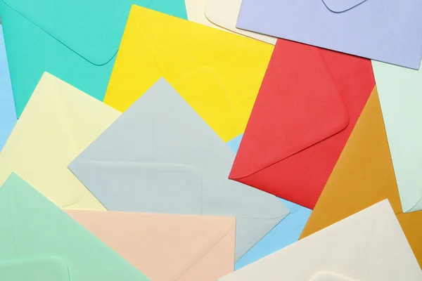 Colorful paper envelopes — Stock Photo, Image