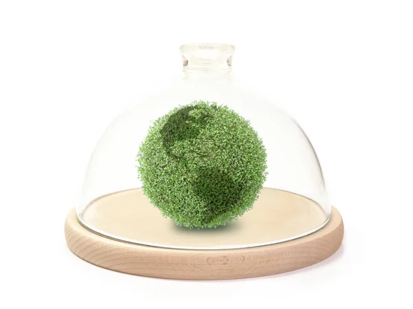 Proteger el globo verde — Foto de Stock