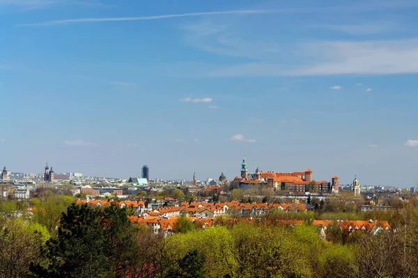Panorama de la vieille ville de Cracovie — Photo