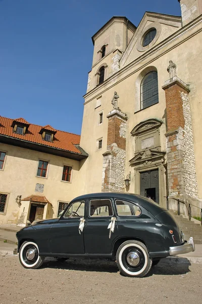 Coche de boda retro — Foto de Stock