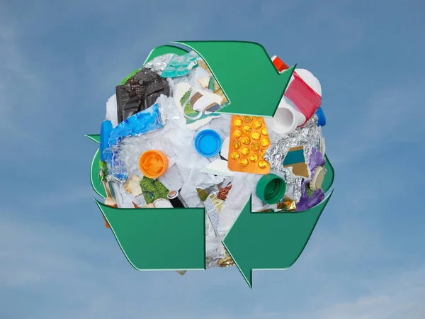 Recycling-Bereich — Stockfoto