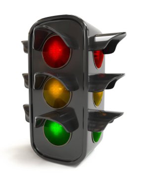 Trafik ışıkları 3d modeli