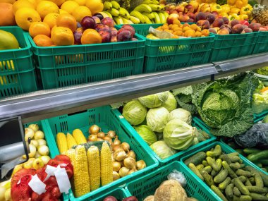 Meyve ve sebze rafları