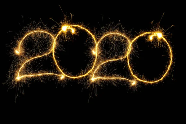 Sparking 2020 Year — Stock Photo, Image