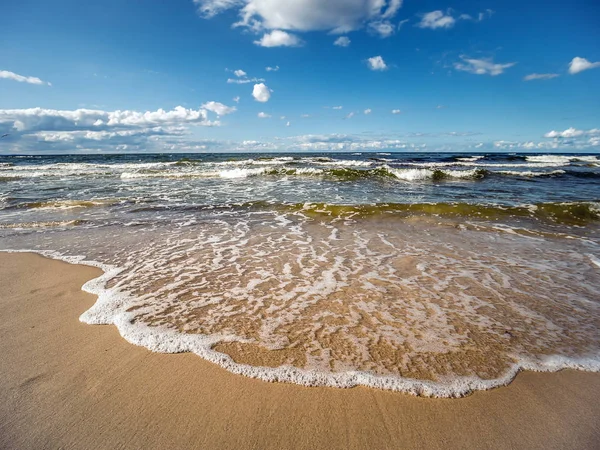 Baltık Denizi kumlu plajı, Polonya — Stok fotoğraf