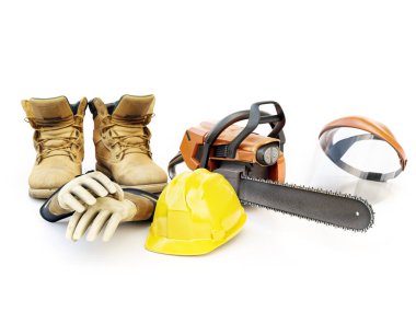 Kayıt kesici aksesuarları ve beyaz arkaplan üzerine çekilen araçların stüdyo görüntüsü