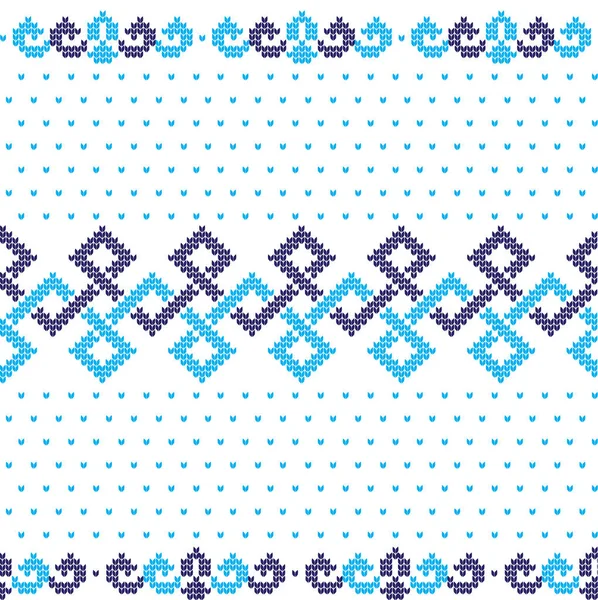 冬季节日圣诞针织花纹羊毛针织2018 — 图库矢量图片