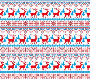Kış şenlikli Noel örgü örgüsü yün örgü