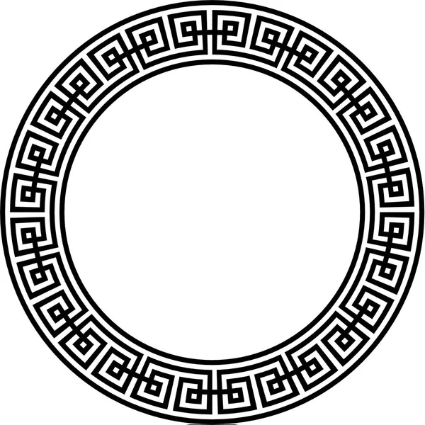 Moldura redonda decorativa. Vetor abstrato ornamentd geométrico. Ilustração vetorial . —  Vetores de Stock