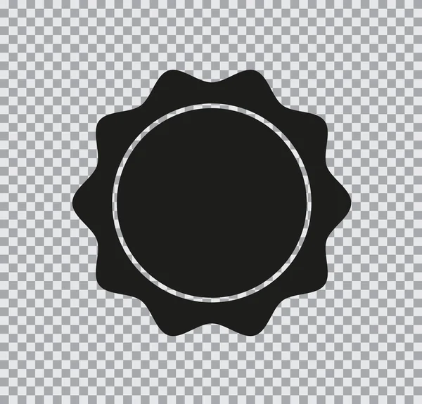 Vector plana garantia de qualidade ícone preto no fundo transparente —  Vetores de Stock