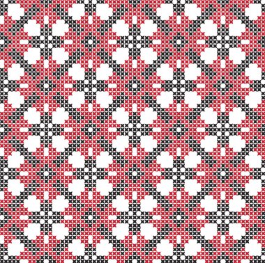 Nakışlı Ukrayna ulusal şablon çapraz