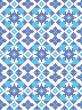 Nakışlı Ukrayna ulusal şablon çapraz