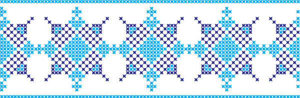 embroidered Ukrainian national pattern cross