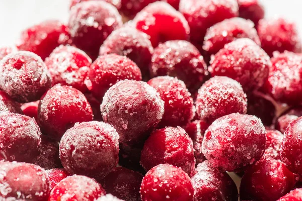 Frozen Cherry Fruit Covered Ice — Stock Photo, Image