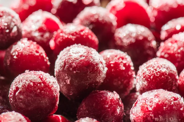 Frozen Cherry Fruit Covered Ice — Stock Photo, Image