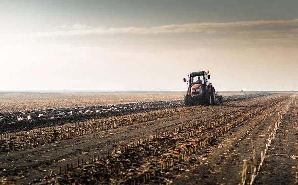 Aspirazione del campo di stoppie — Foto Stock