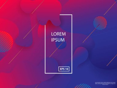 Sıvı renk arka plan tasarımı. Sıvı degrade şekilleri kompozisyon. Fütüristik tasarım poster.