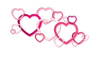 Gerçekçi 3d renkli kırmızı ve Beyaz Romantik Sevgiliye arka plan ile mutlu sevgililer günü tebrik kartlarınızı yüzen kupa. Benim Valentin.Vector resimde olmak