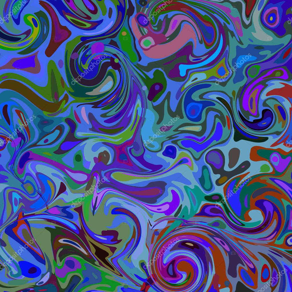 Colorful abstract background design. Wavy multicolor texture. Vector