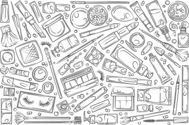 Elle çizilmiş yapmak malzemeleri.