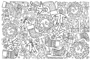 El çekilmiş gingerbread, çelenk, Hediyelik vb