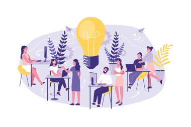 İş Konsepti Yönetimi, Arama, Eğitim, Ekip, Kurumsal. Büyük Grup Katip ler veya Asistanlar Arama Yeni Fikirler, Çözümler Beyin Fırtınası, Birlikte Çalışma, Takım Çalışması
