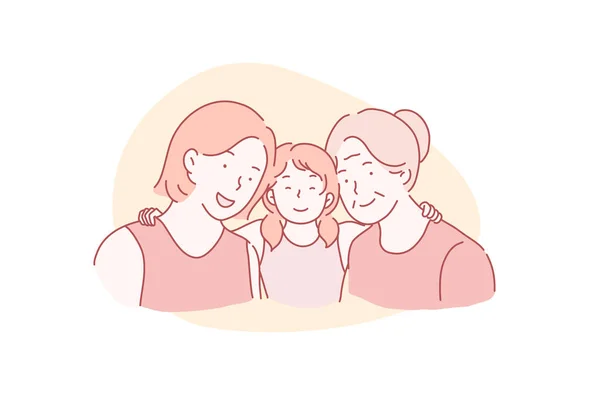 Día de las Madres, Día Internacional de la Mujer, 8 de marzo concepto . — Vector de stock