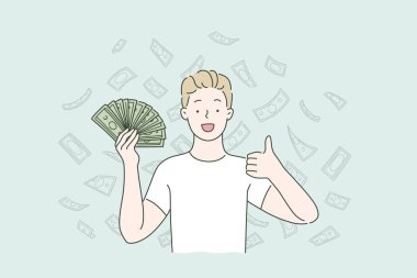 Pasif gelir, düşen para, cashback kavramı.
