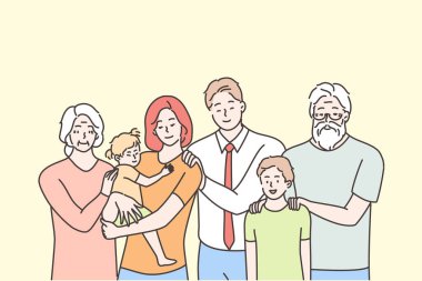 Aile, portre, annelik, babalık, çocukluk, aşk konsepti