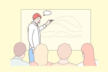 İş, eğitim, sunum, toplantı, konferans, eğitim kavramı