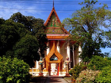 Wat Bang Phra yakınlarındaki Budist tapınağı, Bangkok, Tayland
