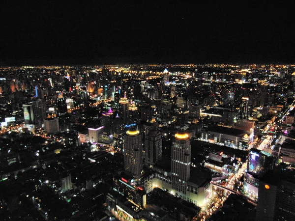 Baiyoke Tower Dan Gece Manzarası Bangkok Tayland — Stok fotoğraf